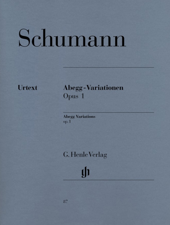 Schumann, Robert - ABEGG-VARIATIONEN OP.1 FÜR KLAVIER URTEXT (HERTTRICH/LAMPE)