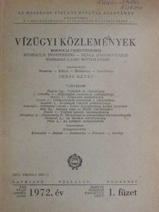 Bogárdi István - Vízügyi Közlemények 1972/1. [antikvár]