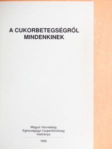 Dr. Fövényi József - A cukorbetegségről mindenkinek [antikvár]