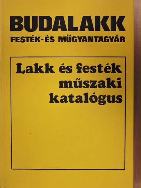 Lakk és festék műszaki katalógus 1978 [antikvár]