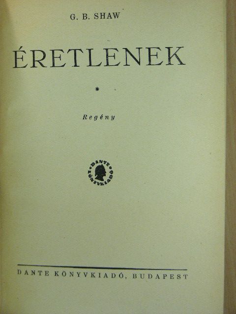 G. B. Shaw - Éretlenek [antikvár]