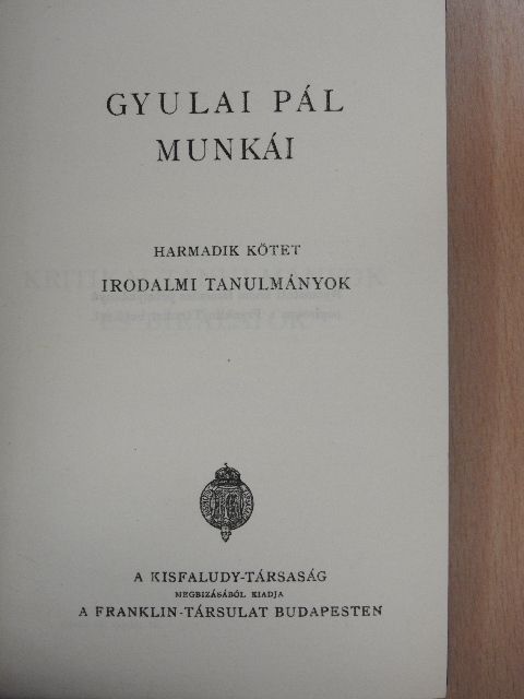 Dumas fils - Gyulai Pál munkái III.  [antikvár]