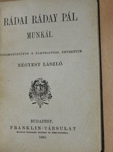 Faludi Ferencz - Rádai Ráday Pál munkái/Faludi Ferencz versei [antikvár]