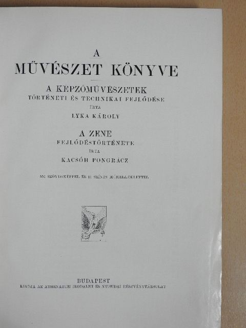 Kacsóh Pongrác - A művészet könyve [antikvár]