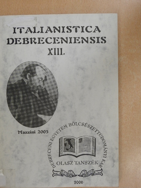 Antonio Donato Sciacovelli - Italianistica Debreceniensis XIII.  [antikvár]