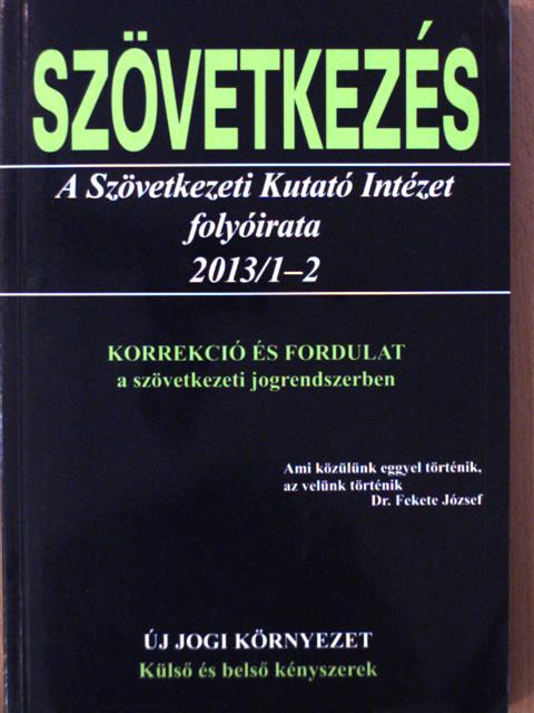 Szövetkezés 2013/1-2. [antikvár]