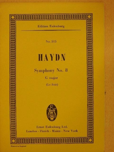 Joseph Haydn - Symphony No. 8 G major [antikvár]