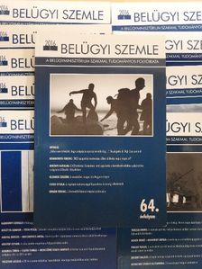 Berényi Katalin - Belügyi Szemle 2016. (nem teljes évfolyam) [antikvár]