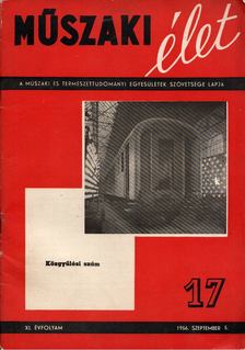 Valkó Endre (szerk.) - Műszaki élet 1956. szeptember 5. [antikvár]