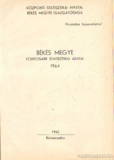 Békés Megye fontosabb statisztikai adatai 1964 [antikvár]