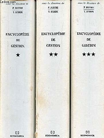 Patrick Joffre, Yves Simon - Encyclopédie de gestion I-III. [antikvár]