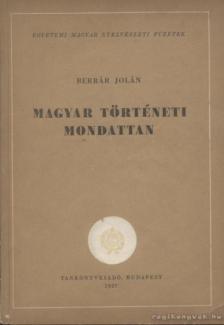 Berrár Jolán - Magyar történeti mondattan [antikvár]