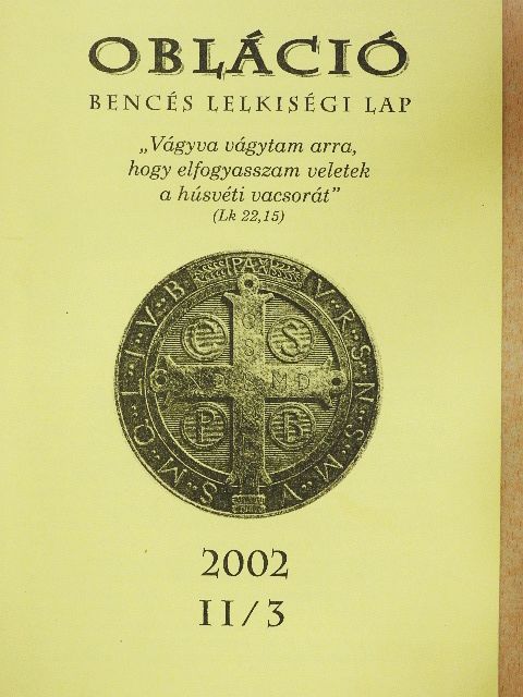 Adrienne von Speyr - Obláció 2002. II/3 [antikvár]