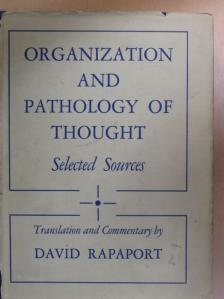 David Rapaport - Organization And Pathology of Thought [antikvár]