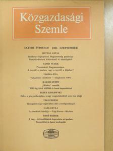 Bagó Eszter - Közgazdasági Szemle 1991. szeptember [antikvár]