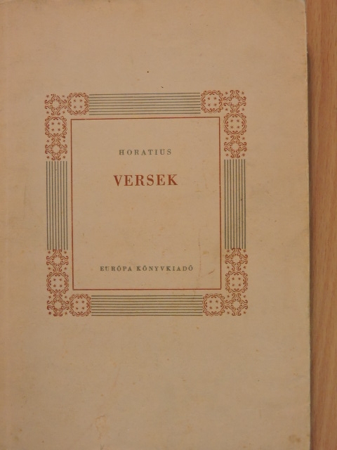 Horatius - Versek [antikvár]