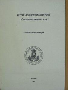 Eötvös Loránd Tudományegyetem Bölcsészettudományi Kar [antikvár]