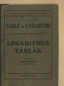 Logaritmus táblák [antikvár]