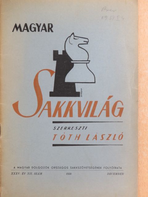 A. P. Szokolszkij - Magyar Sakkvilág 1950. december [antikvár]