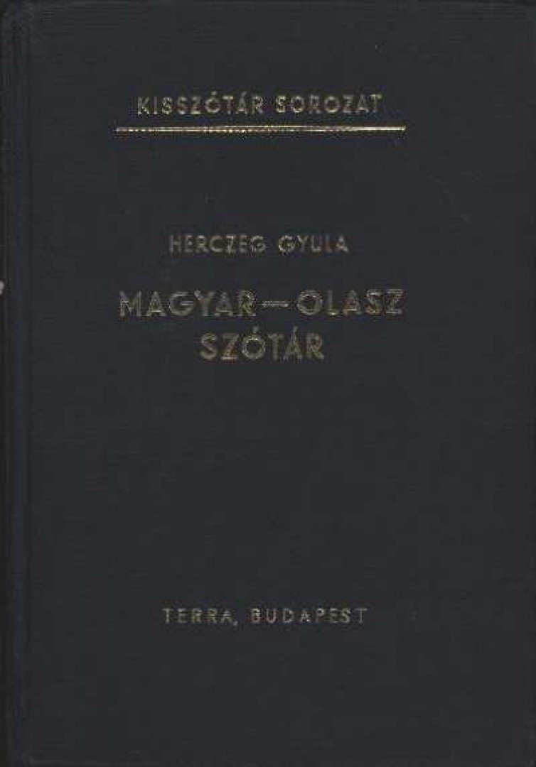 HERCZEG GYULA - Magyar-olasz szótár [antikvár]