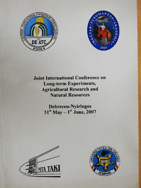 Cornelia Ciobanu - Joint International Conference on Long-term Experiments, Agricultural Research and Natural Resources [antikvár]