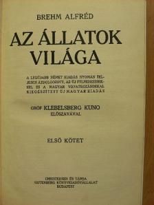Brehm Alfréd - Brehm - Az állatok világa 1. [antikvár]