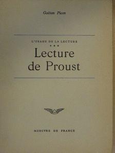 Gaetan Picon - Lecture de Proust [antikvár]