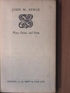 John M. Synge - Plays, Poems and Prose [antikvár]