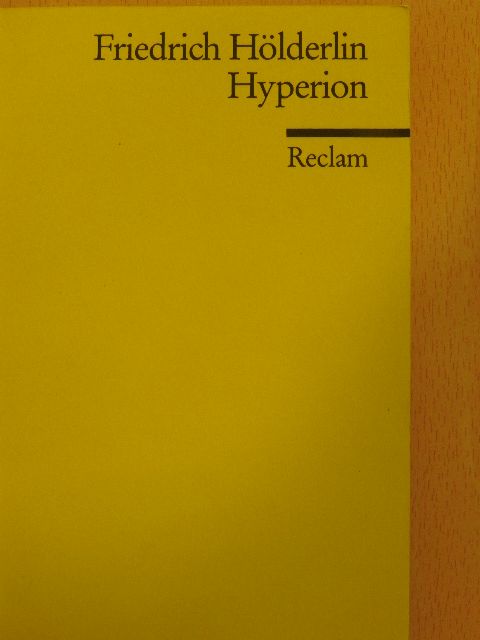 Friedrich Hölderlin - Hyperion [antikvár]