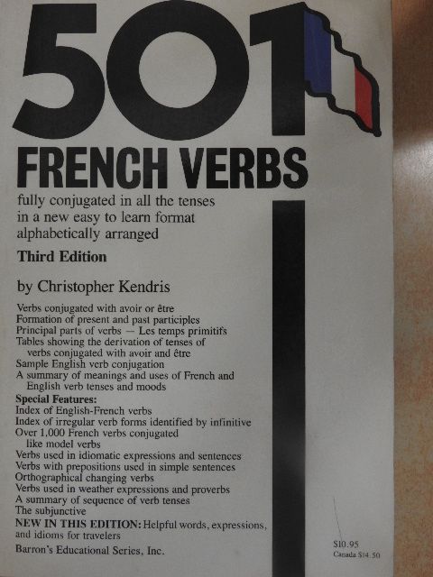 Christopher Kendris - 501 French Verbs [antikvár]