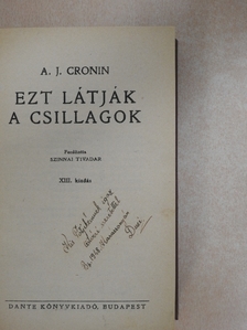 A. J. Cronin - Ezt látják a csillagok I-II. [antikvár]