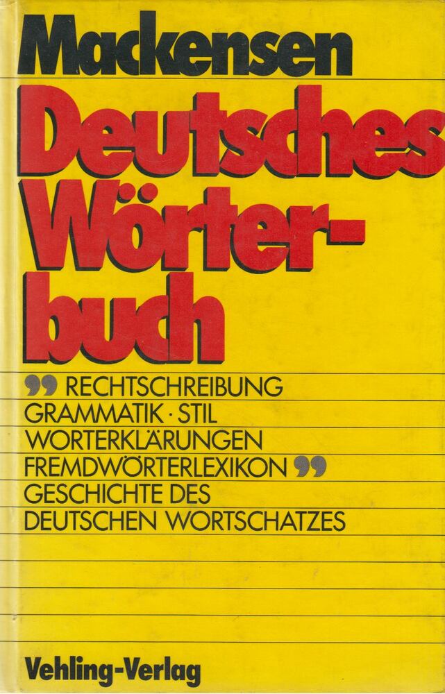 Mackensen, Lutz - Deutsches Wörterbuch [antikvár]