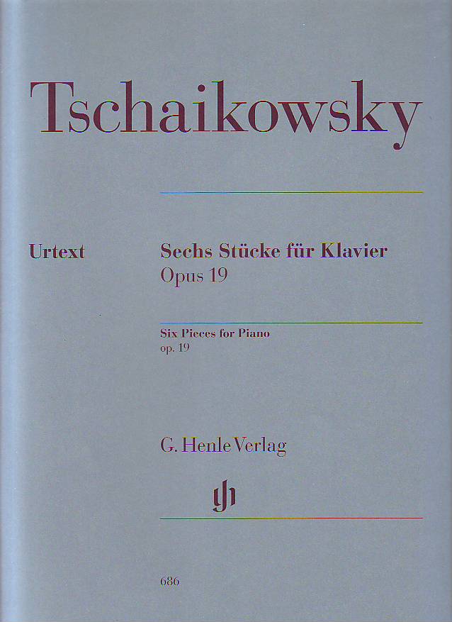 CSAJKOVSZKIJ ( TSCHAIKOWSKY) - SECHS STÜCKE FÜR KLAVIER OP.19 URTEXT (VAJDMAN / SCHILDE)