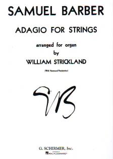 BARBER, SAMUEL - ADAGIO FOR STRINGS ARRANGED FOR ORGAN (WITH HAMMOND REGISTRATION)