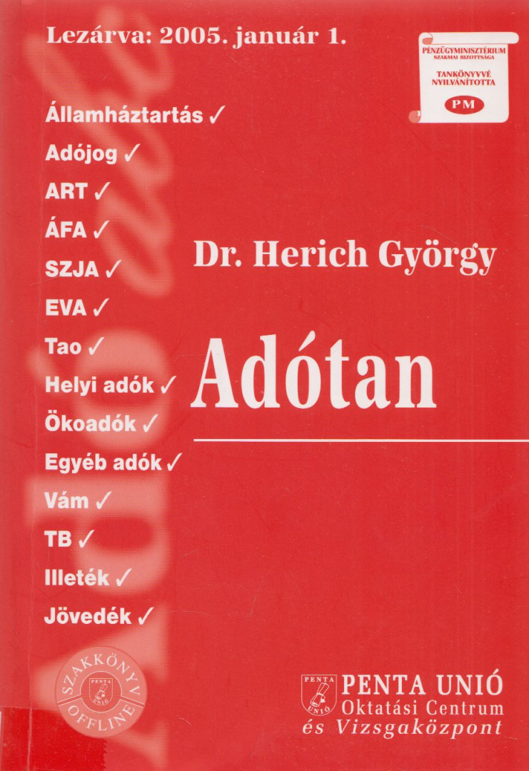 Dr. Herich György - Adótan 2005 [antikvár]