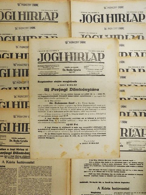 Jogi Hirlap 1943. (nem teljes évfolyam) [antikvár]