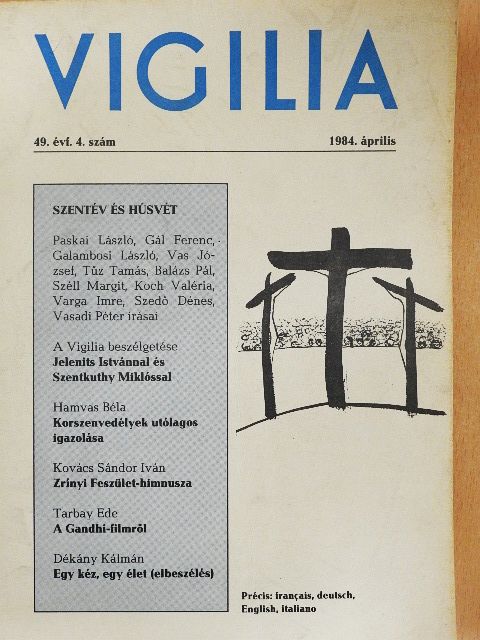 Balázs Pál - Vigilia 1984. április [antikvár]