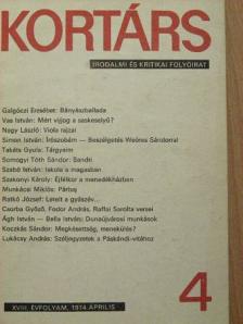 Ágh István - Kortárs 1974. április [antikvár]