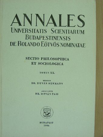 Csikós Ella - Annales Universitatis Scientiarum Budapestinensis de Rolando Eötvös nominatae XX. [antikvár]