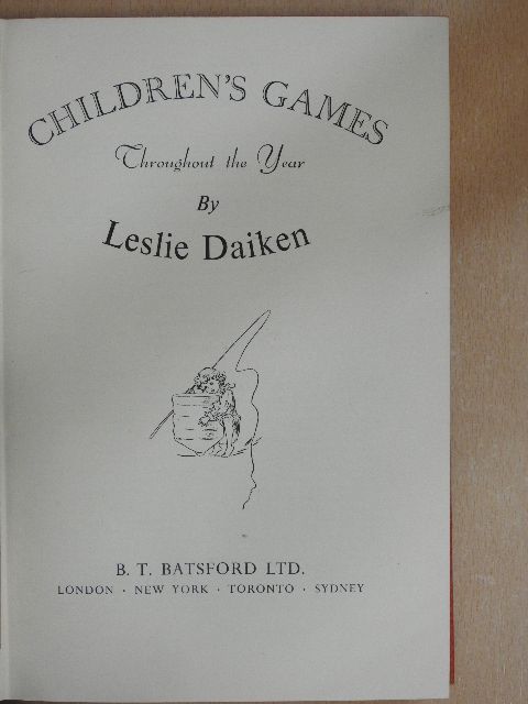 Leslie Daiken - Children's Games [antikvár]