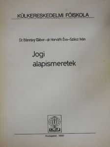 Dr. Bánrévy Gábor - Jogi alapismeretek [antikvár]
