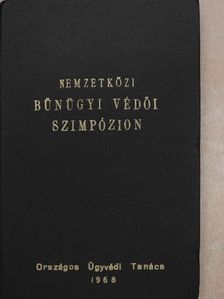 Dr. Barna Péter - Nemzetközi bűnügyi védői szimpózion [antikvár]