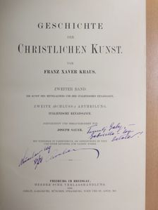 Franz Xaver Kraus - Geschichte der Christlichen Kunst II/2. [antikvár]