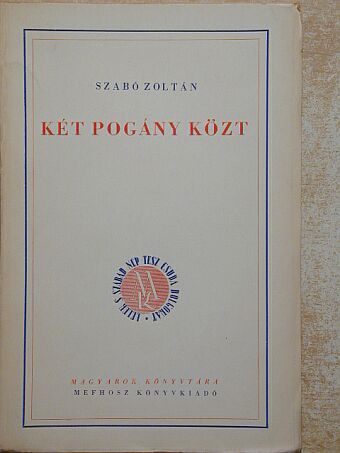 Szabó Zoltán - Két pogány közt [antikvár]