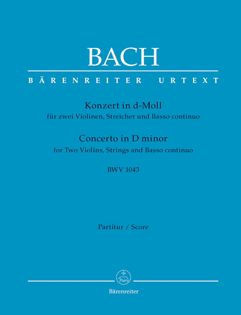 J. S. Bach - KONZERT IN d-MOLL FÜR ZWEI VIOLINEN, STREICHER UND BC BWV 1043, PARTITUR