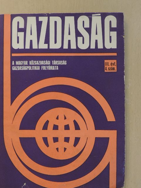 Békés Ferenc - Gazdaság 1969/4. [antikvár]