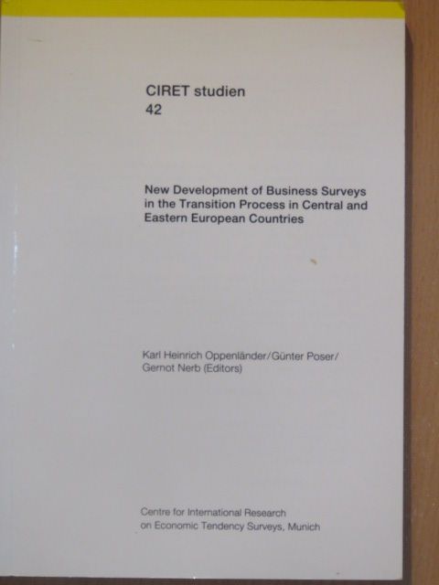 E. Gorzelak - New Development of Business Surveys in the Transition Process in Central and Eastern European Countries [antikvár]