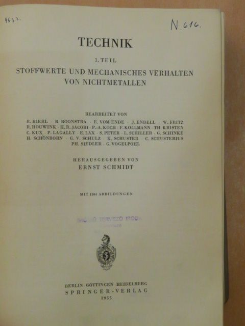 B. Boonstra - Technik 1. [antikvár]