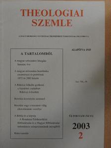 Ágoston István György - Theologiai Szemle 2003/2. [antikvár]