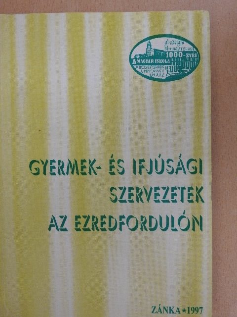 Bogó Ágnes - Gyermek- és ifjúsági szervezetek az ezredfordulón  [antikvár]